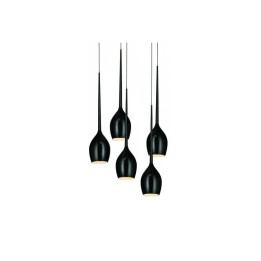 Izza 5 black - Lampa wisząca